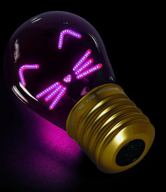 LIGHT BULB SHAPED TABLE LAMP- KITTY
