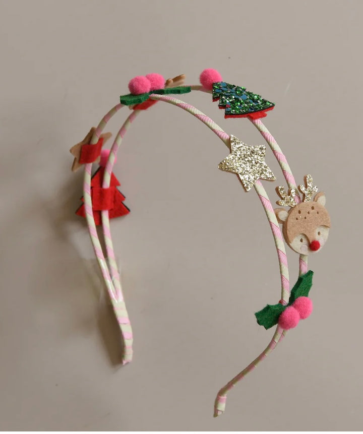 FESTIVE CHRISTMAS DOUBLE HEADBAND