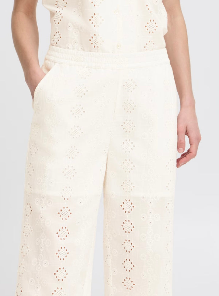 INGENLIS TROUSERS MARSHMALLOW