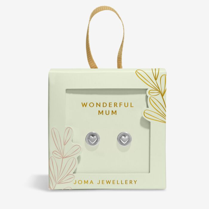 HAPPY MOTHER’S DAY ‘WONDERFUL MUM’  BOXED EARRINGS