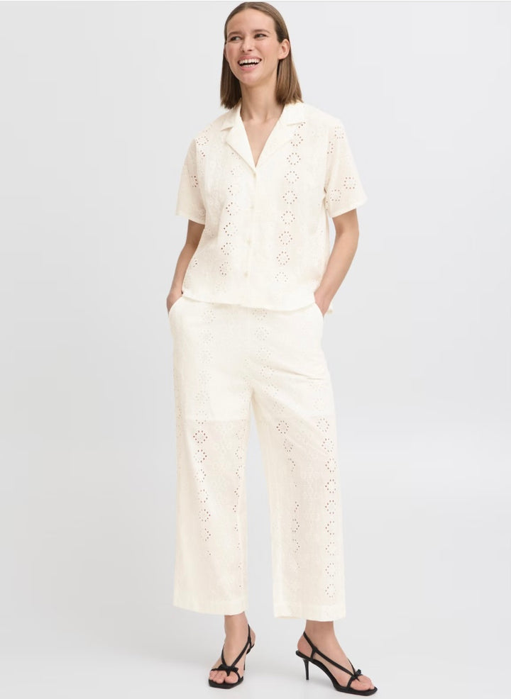 INGENLIS TROUSERS MARSHMALLOW