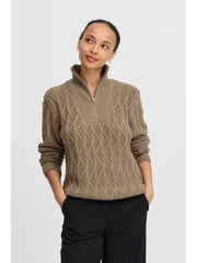 OTINKA HALFZIP JUMPER WALNUT