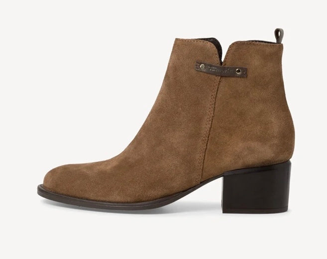 MUSCAT BROWN LEATHER ANKLE BOOT