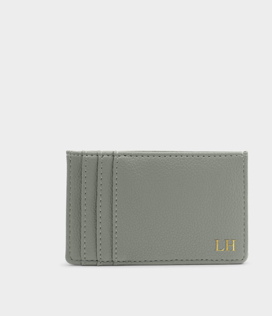 LAILA SLIM CARDHOLDER | GRAPHITE GREEN