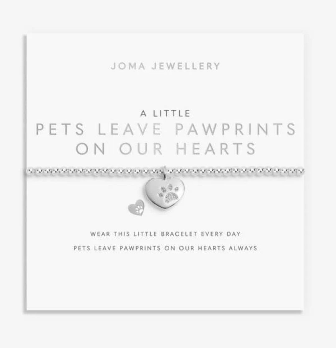 A LITTLE PETS LEAVE PAW PRINTS ON OUR HEARTS BRACELET