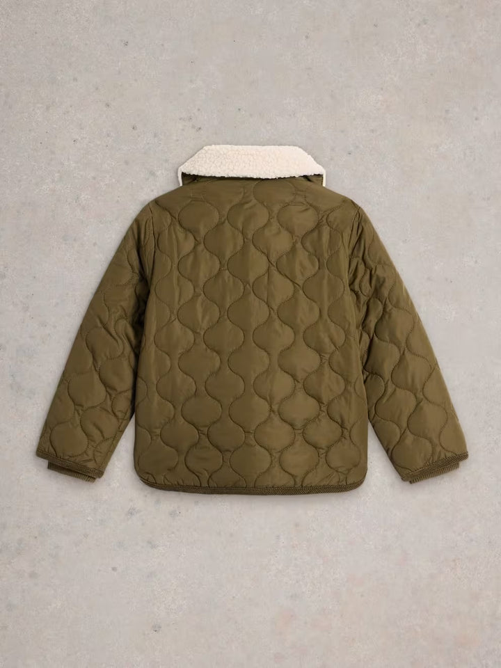 QUILTED JACKET KHAKI GREEN