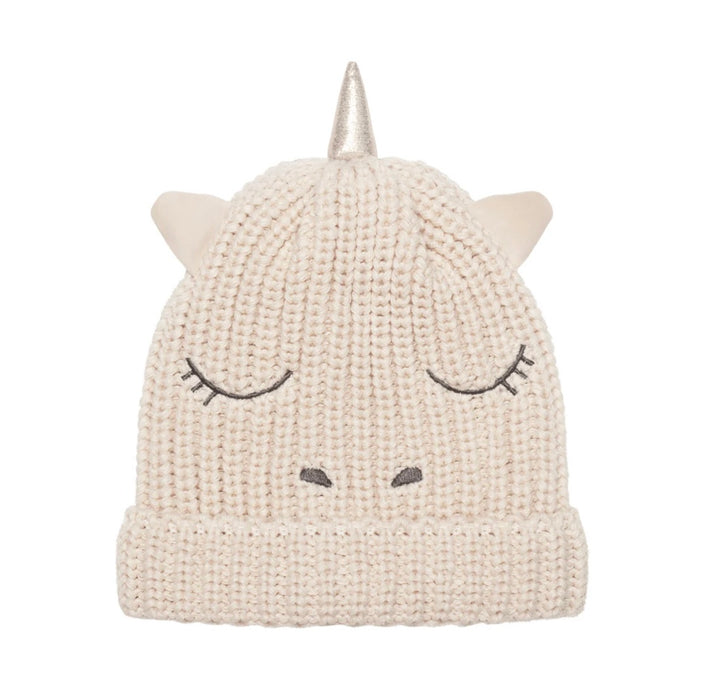 RAINBOW UNICORN KNITTED HAT