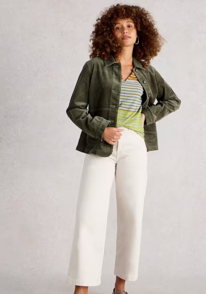 CARRIE CORD JACKET DUS GREEN
