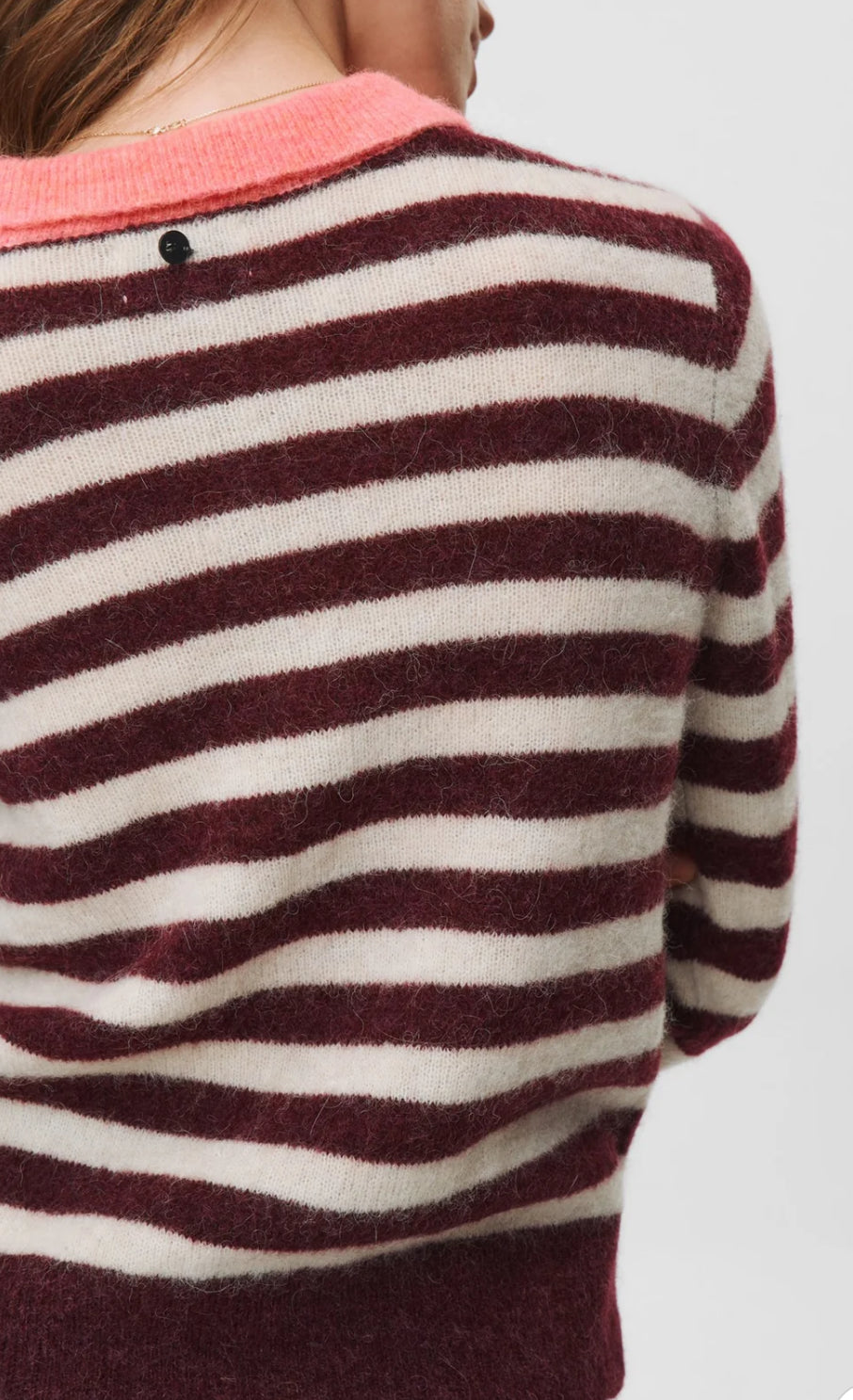 CIARA RIETTE STRIPE PULLOVER WINETASTING