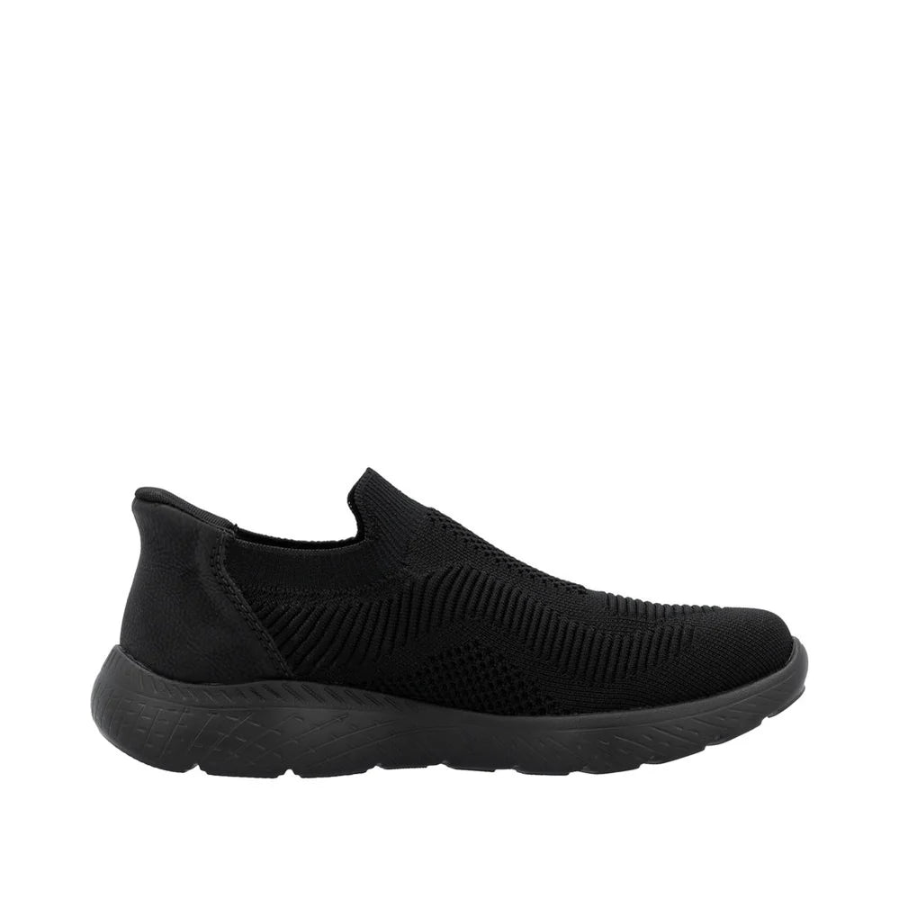 M5072-00 BLACK SPORT ELASTICATED SHOE
