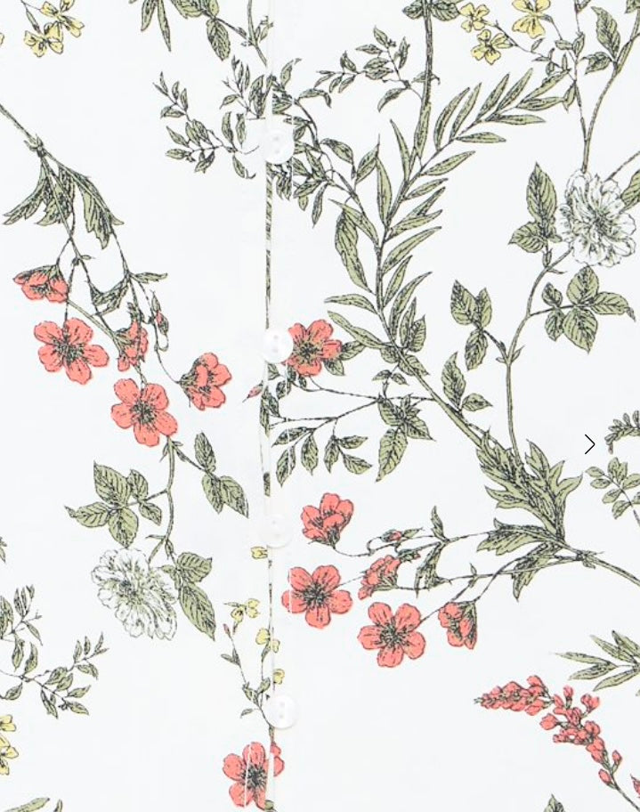 IMILDA SS BLOUSE BIRCH FLOWER MIX