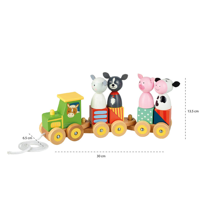 Farm Animal Puzzle Train