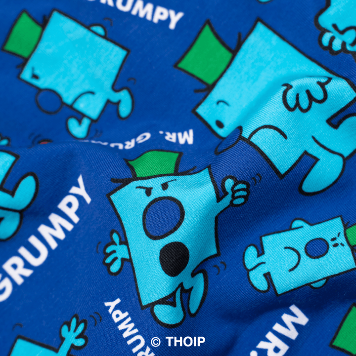 Mr Grumpy  - Mr Men - Mens Cotton Boxer Shorts: Medium