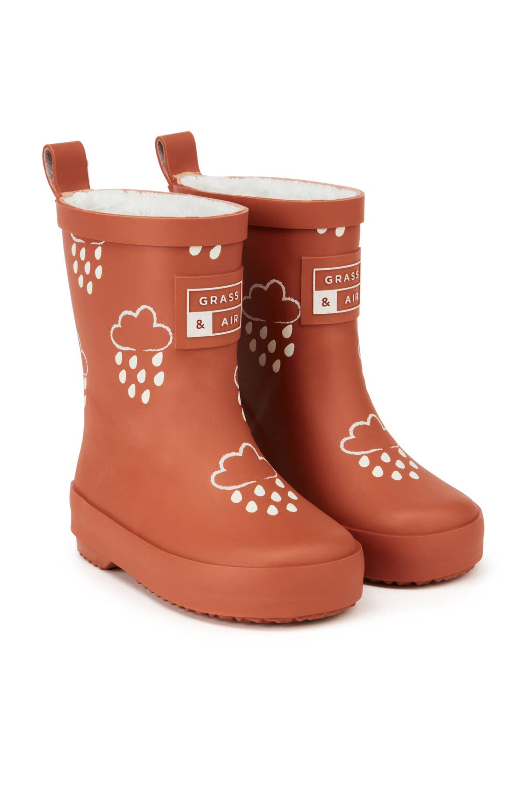 Burnt Orange Colour-Changing Kids Wellies: UK12