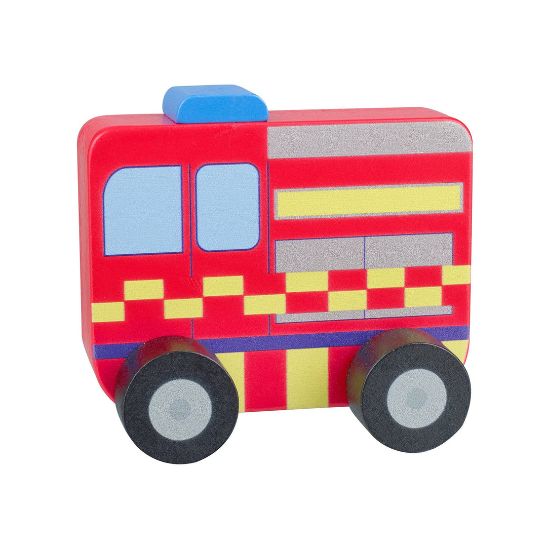 NEW! Fire Engine First Wooden Push Toy