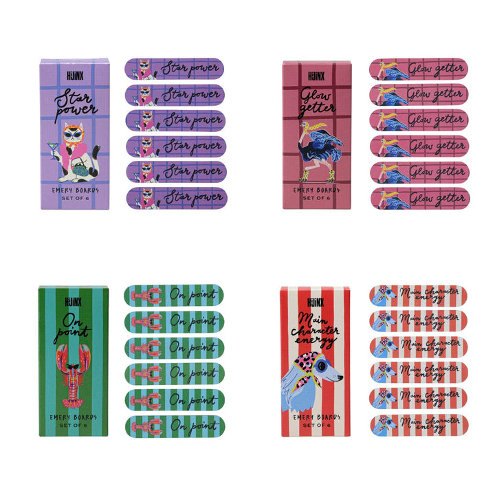 Hijinx Emery Boards (Set of 6) Mixed CDU (20pcs)