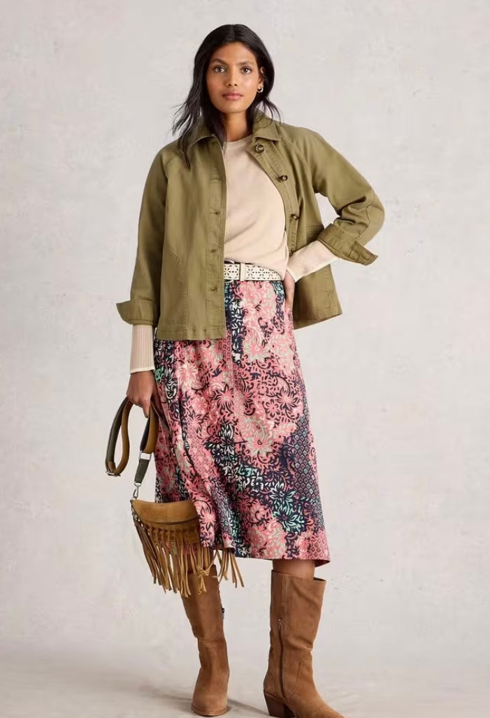 EDEN DENIM JACKET KHAKI GREEN