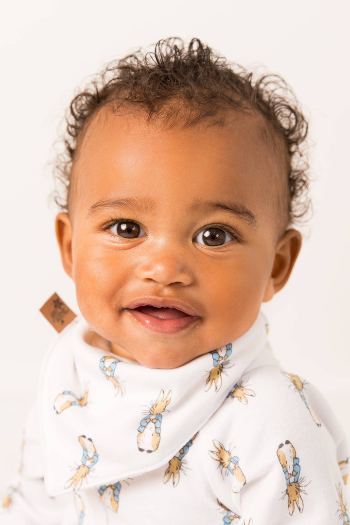 Peter Rabbit Neutral Romper: One Size / Bib