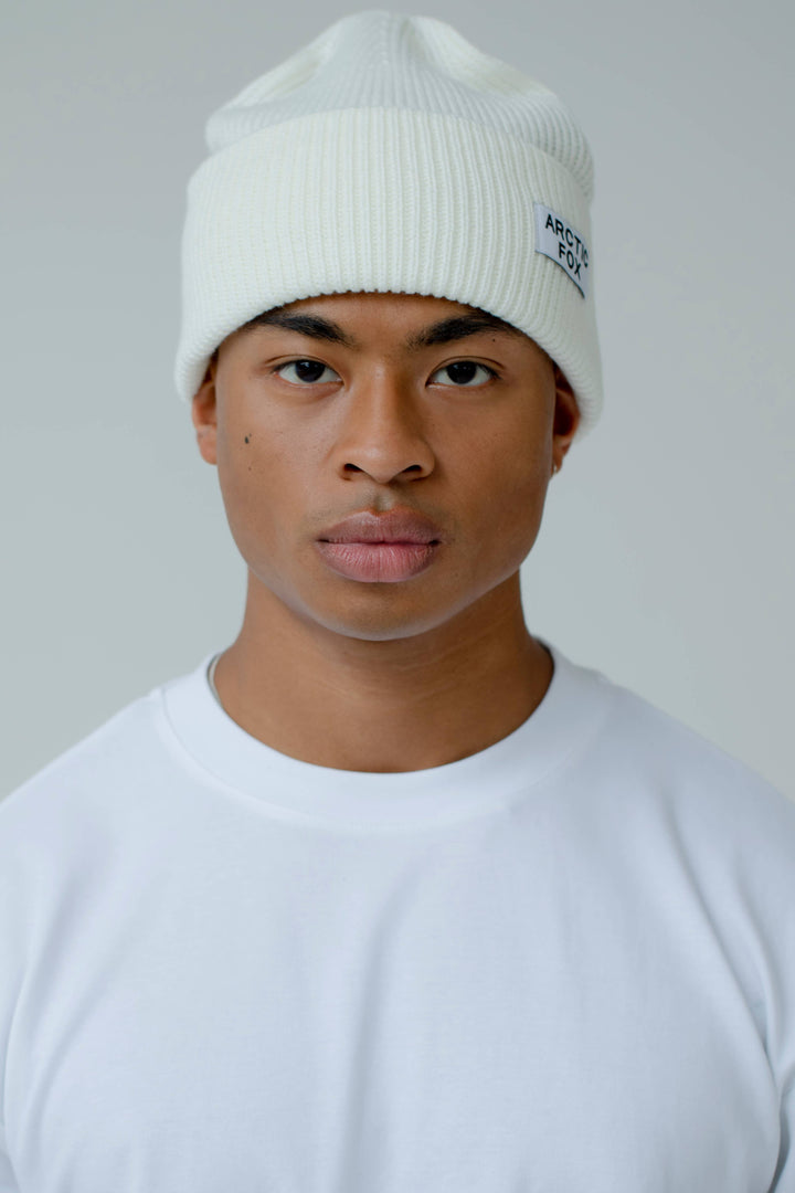 Recycled Bottle Beanie - Winter White - AW24