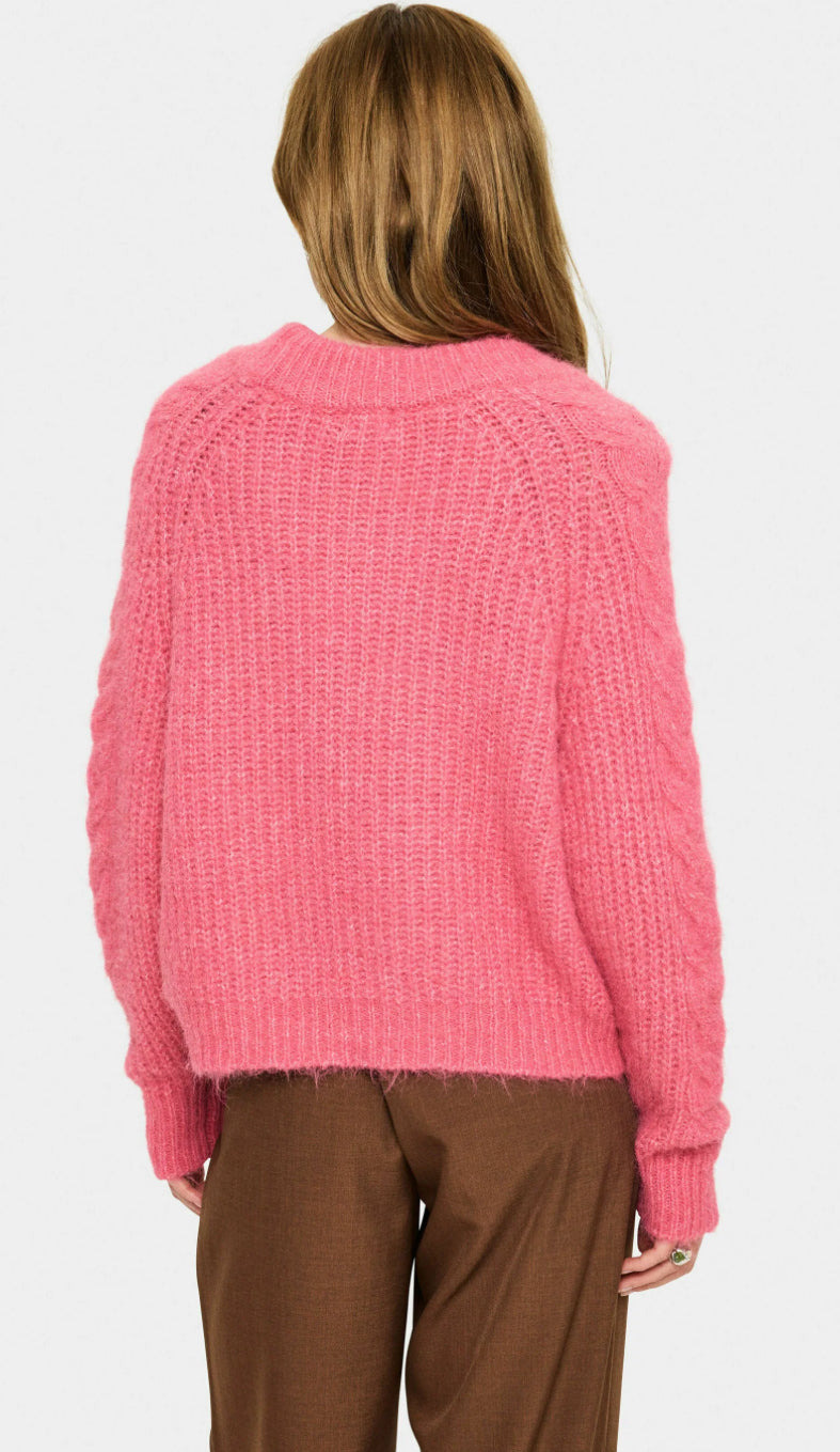 MANDA SZ  PULLOVER WILD ROSE MELANGE