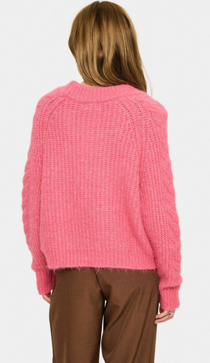 MANDA SZ  PULLOVER WILD ROSE MELANGE