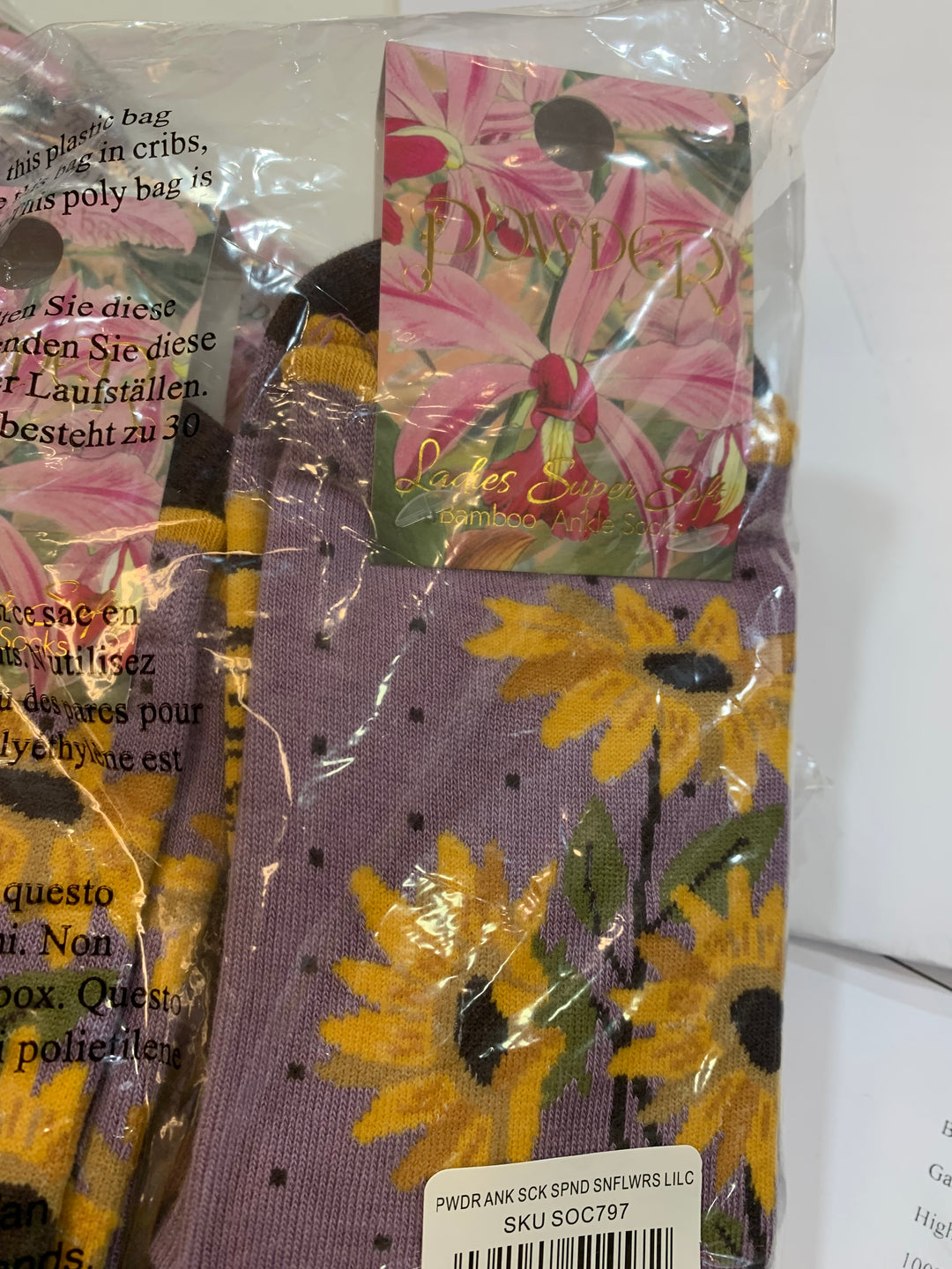 BAMBOO MIX ANKLE SOCKS - SPLENDID FLOWERS