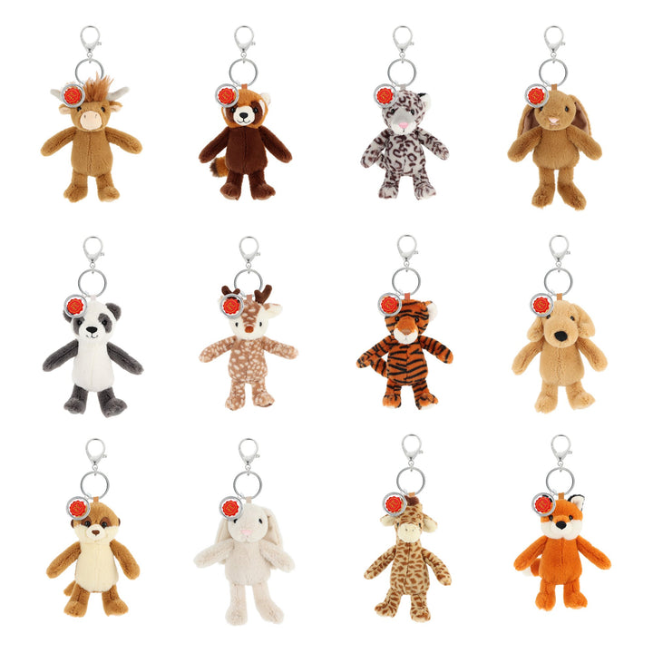 14cm Keeleco Enchanted World Bag Charm 12 Asstd