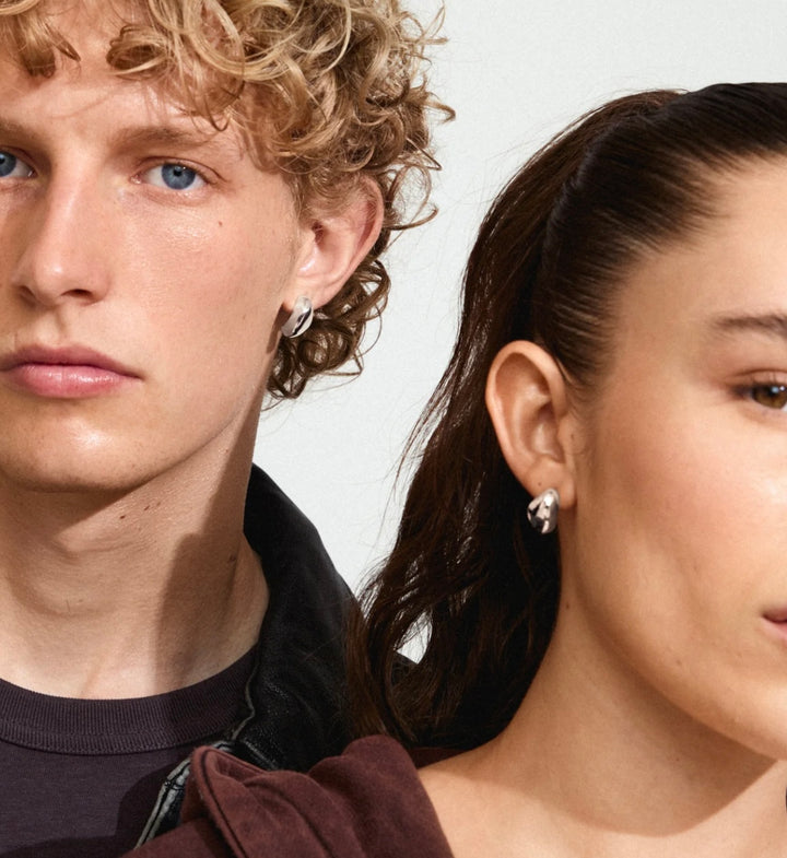 DUNE EARRINGS SILVER PLATED