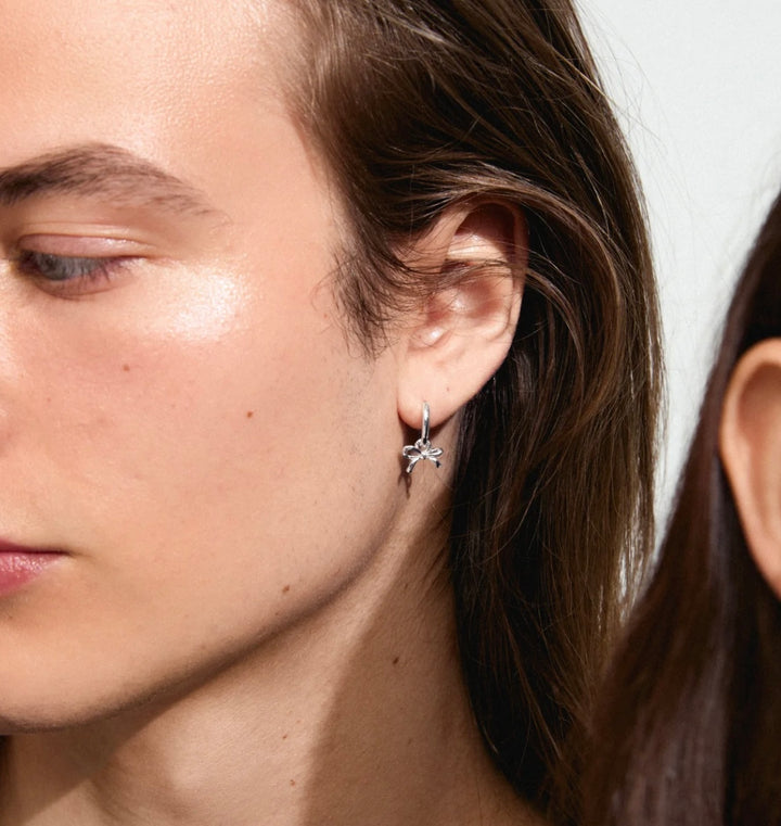 LYSANDRA HOOP EARRINGS SILVER PLATED