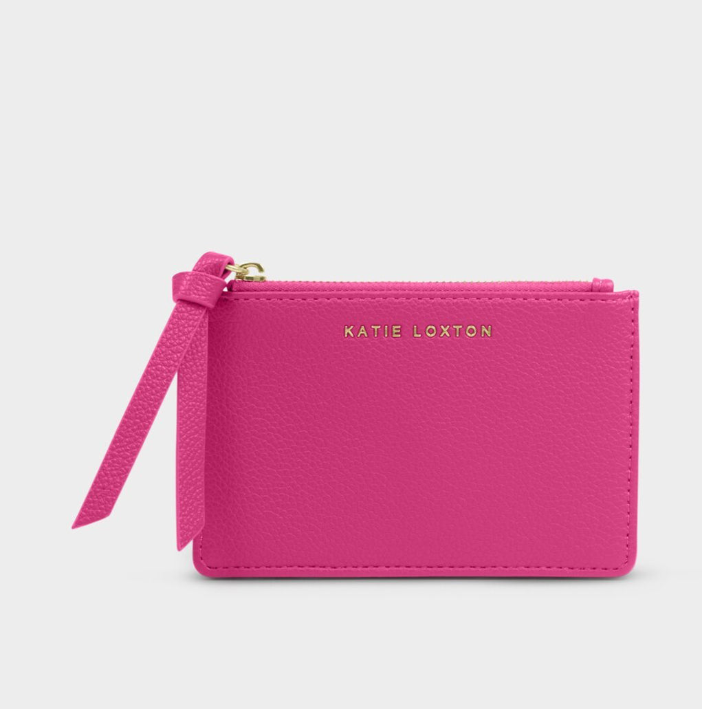 HALLIE COIN & CARD HOLDER | FUCHSIA