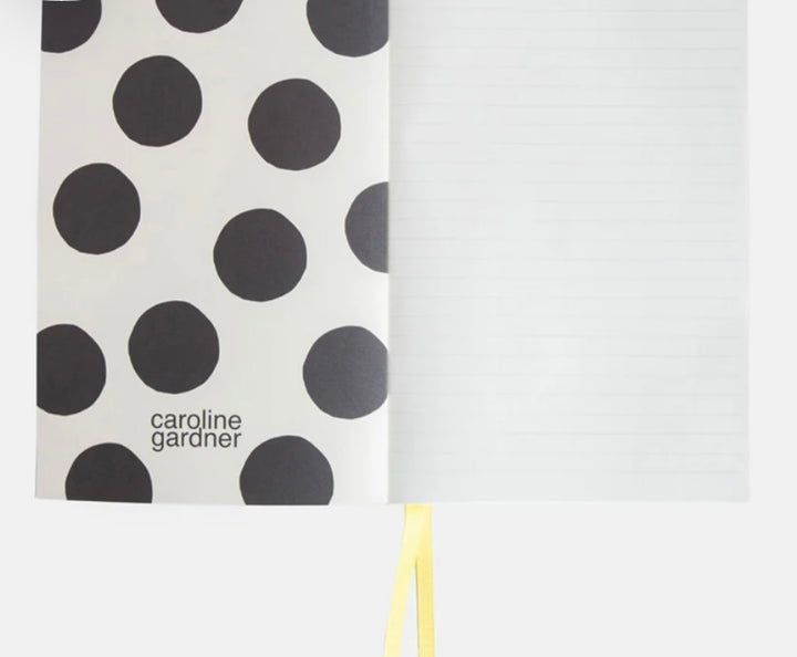 CHARCOAL BIG FLOWER A5 NOTEBOOK