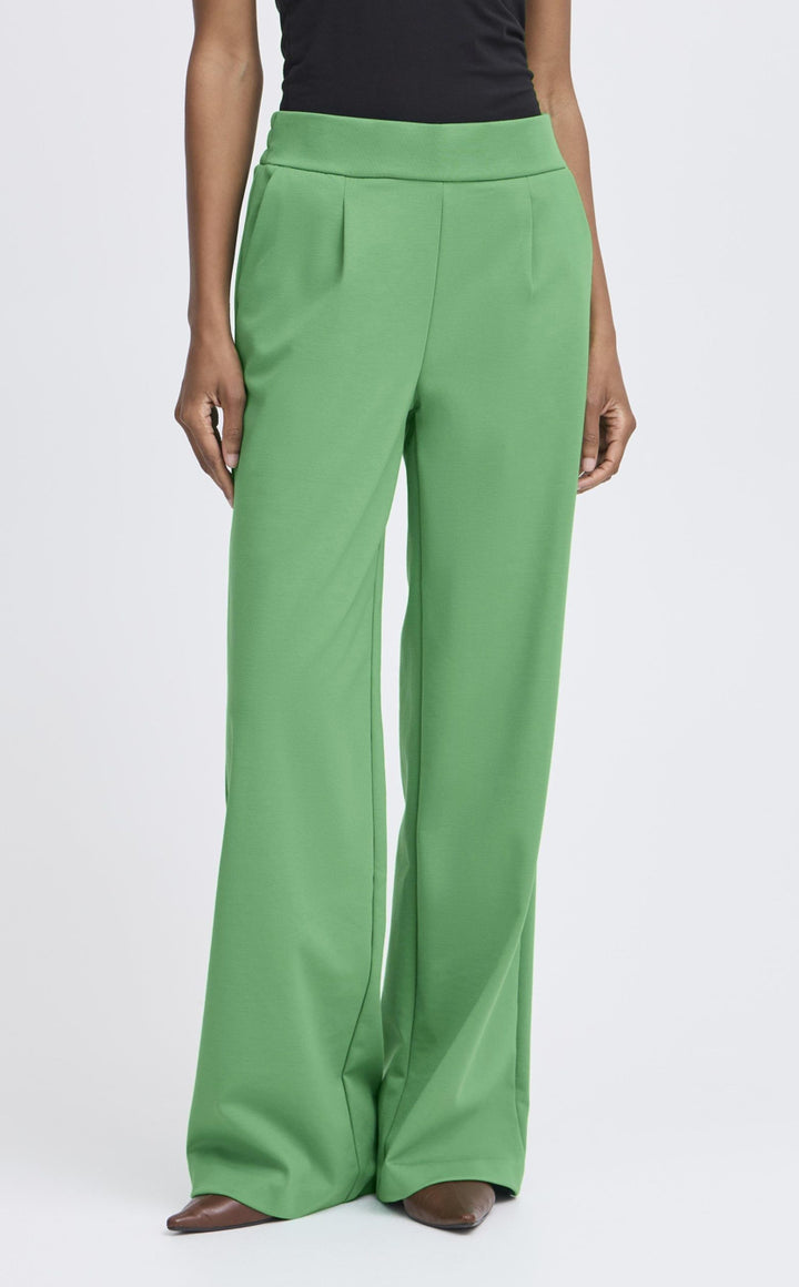 RIZETTA WIDE TROUSERS LEPRECHAUN
