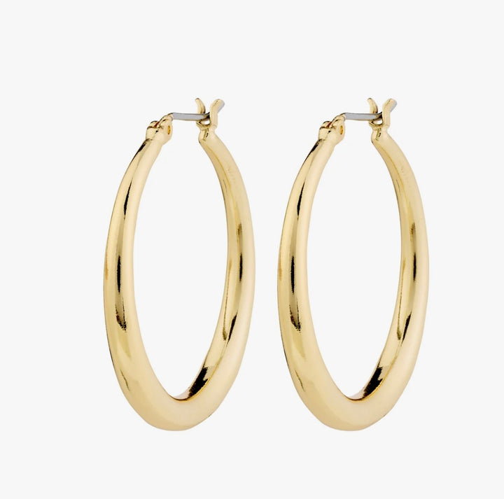 JORUN HOOP EARRINGS GOLD PLATED
