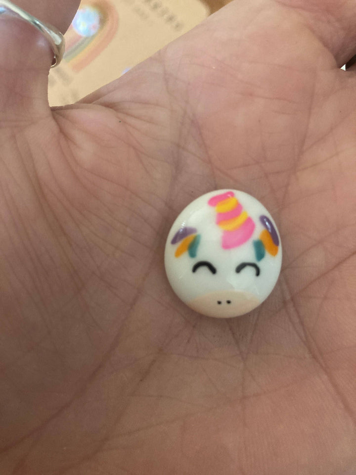 Unicorn Princess Party Charms With Glitter Decor