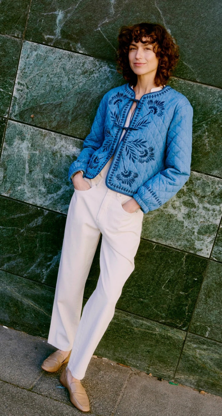 MID BLUE DENIM KISSIA JACKET