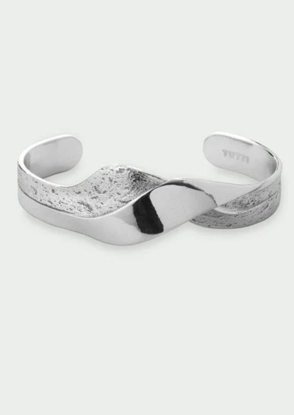 WAVE BANGLE SILVER