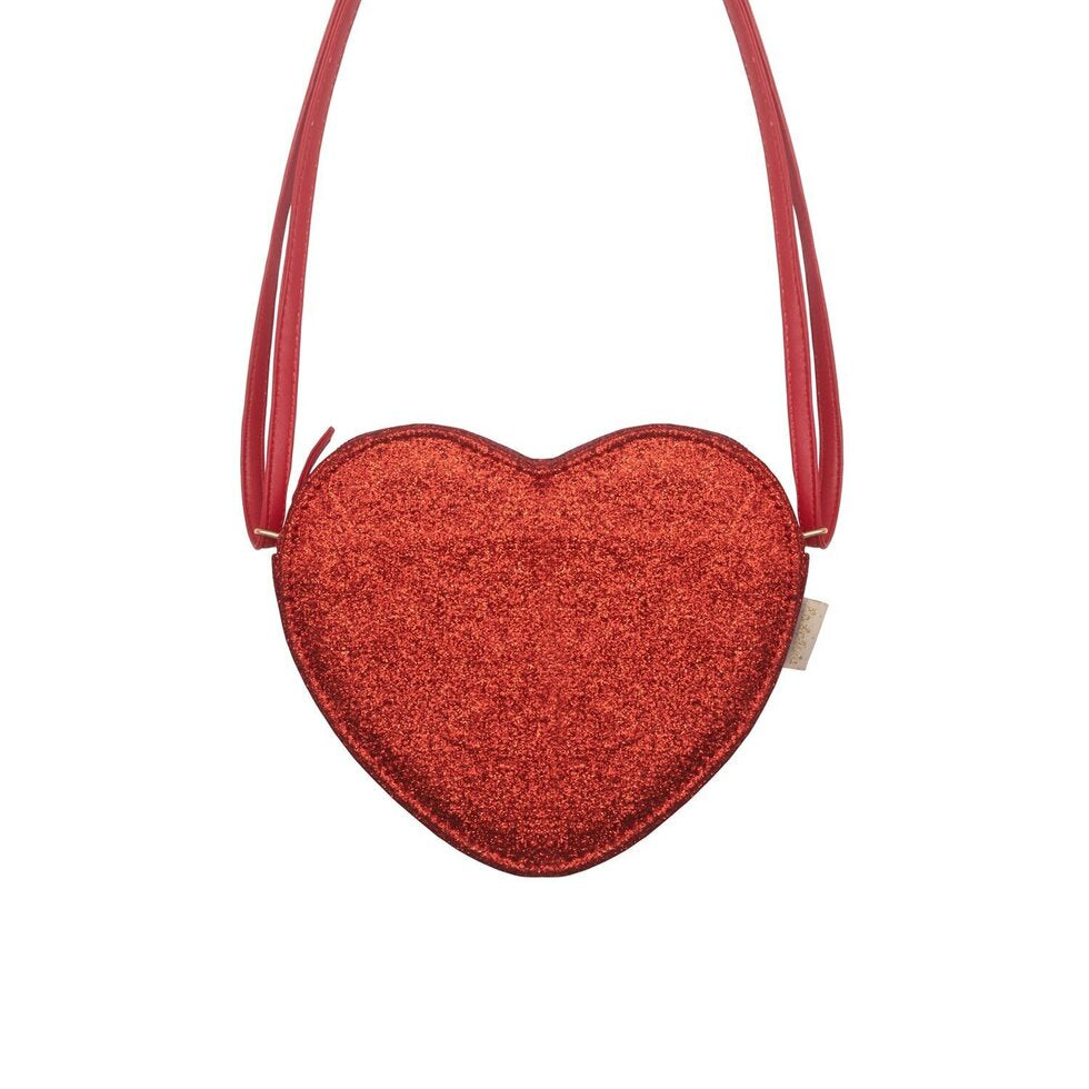 LOVE HEART GLITTER BAG