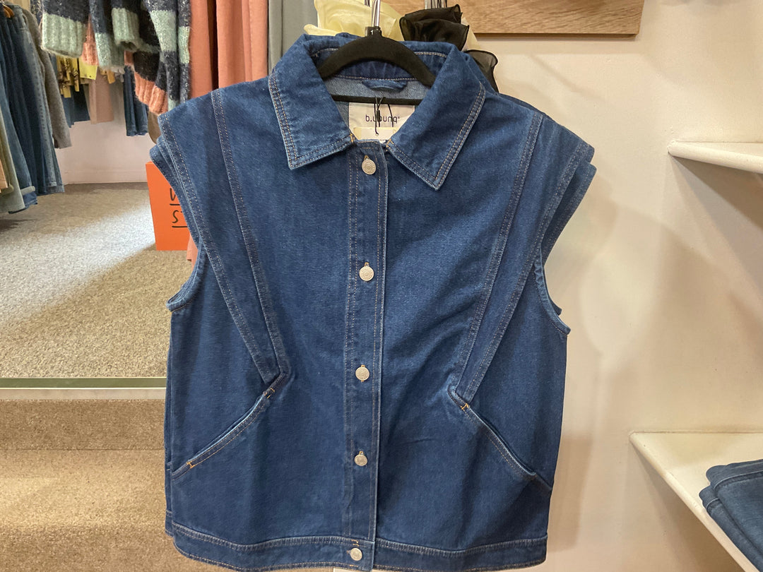 DARK BLUE DENIM KAKAI WAISTCOAT