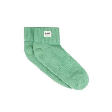 WEMBLEY ORGANIC COTTON MATCHA SOCKS