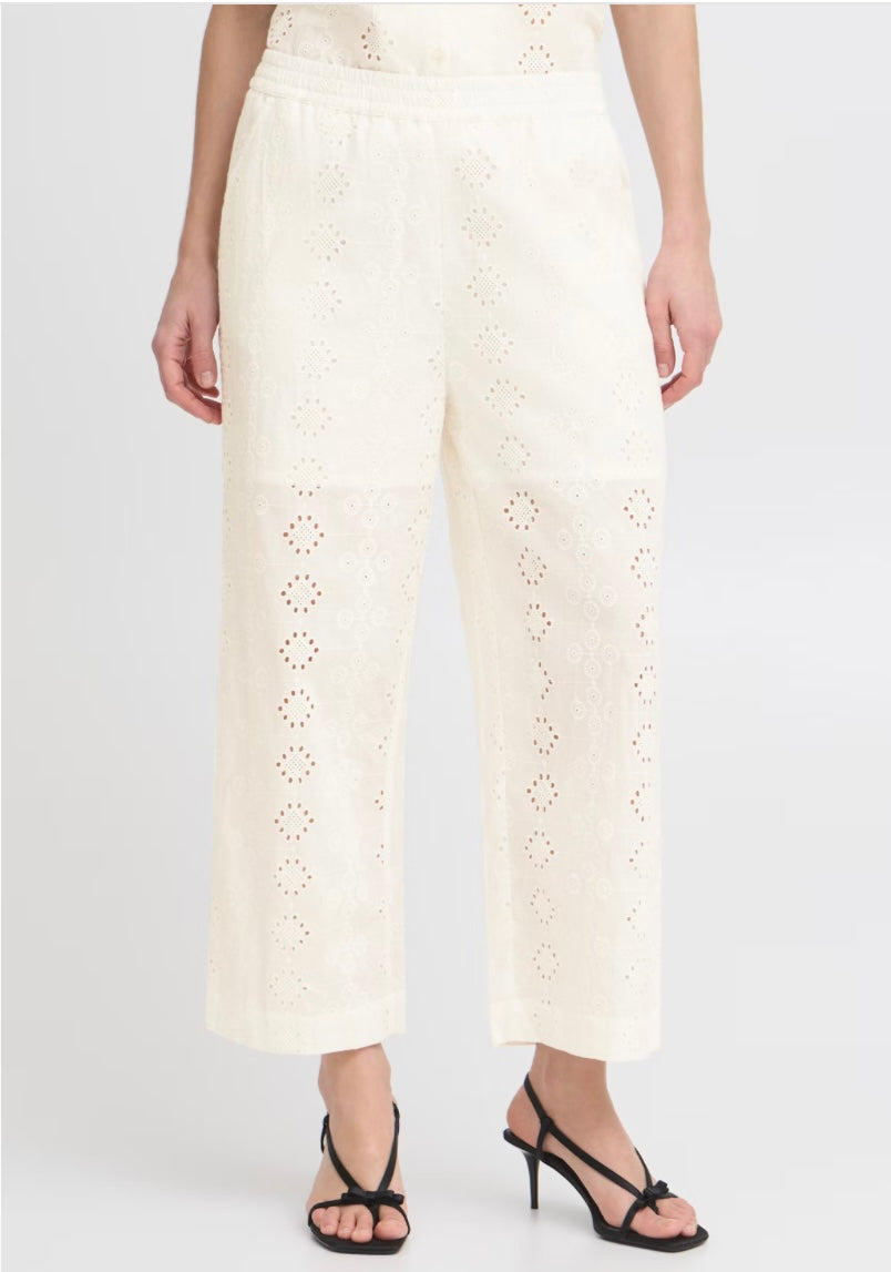 INGENLIS TROUSERS MARSHMALLOW