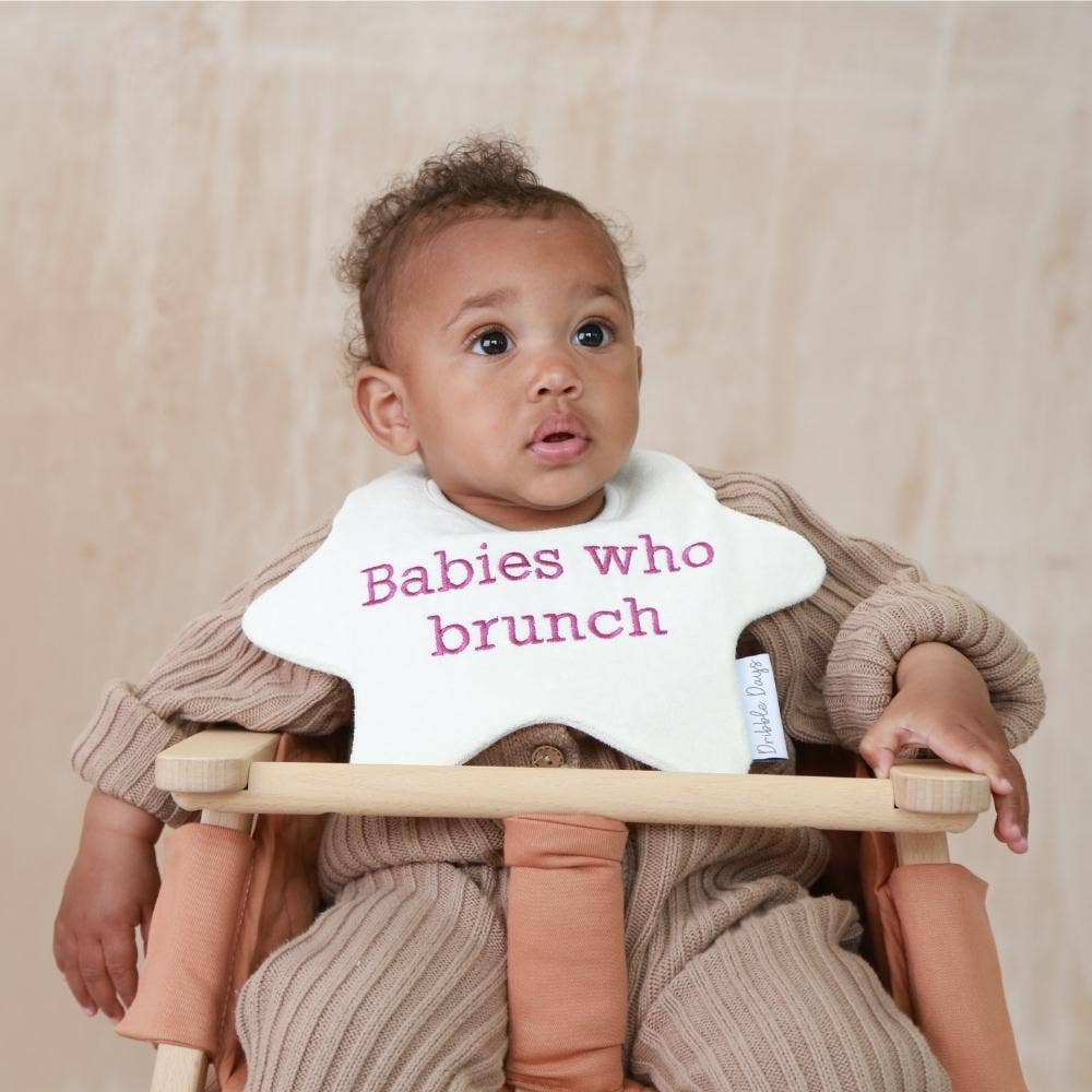 Purple Brunch Baby Bib