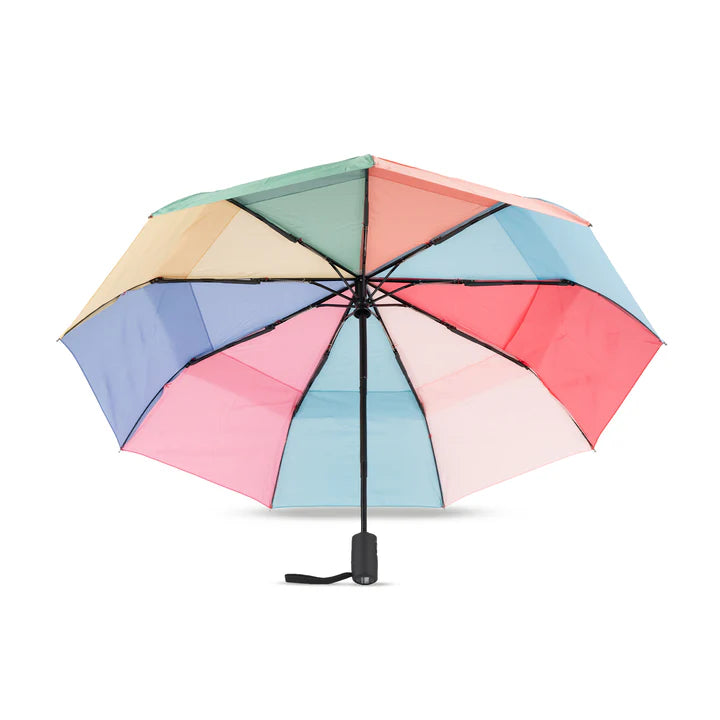 WATERLOO RECYCLED POLYESTER BRIGHT RAINBOW UMBRELLA