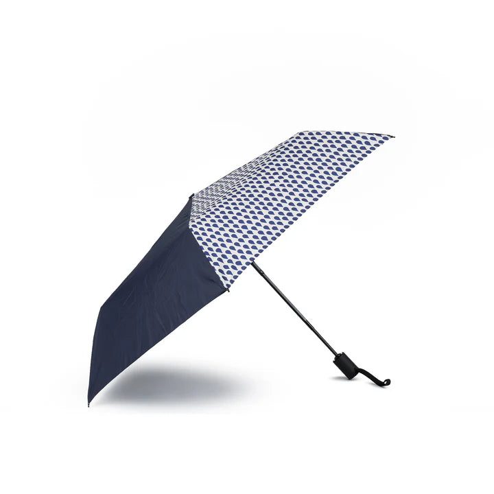 WATERLOO RECYCLED POLYESTER DENIM RAIN & MIDNIGHT UMBRELLA