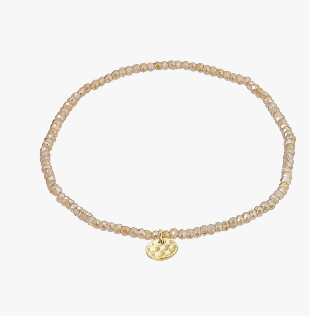 INDIE BRACELET PEACH GOLD PLATED