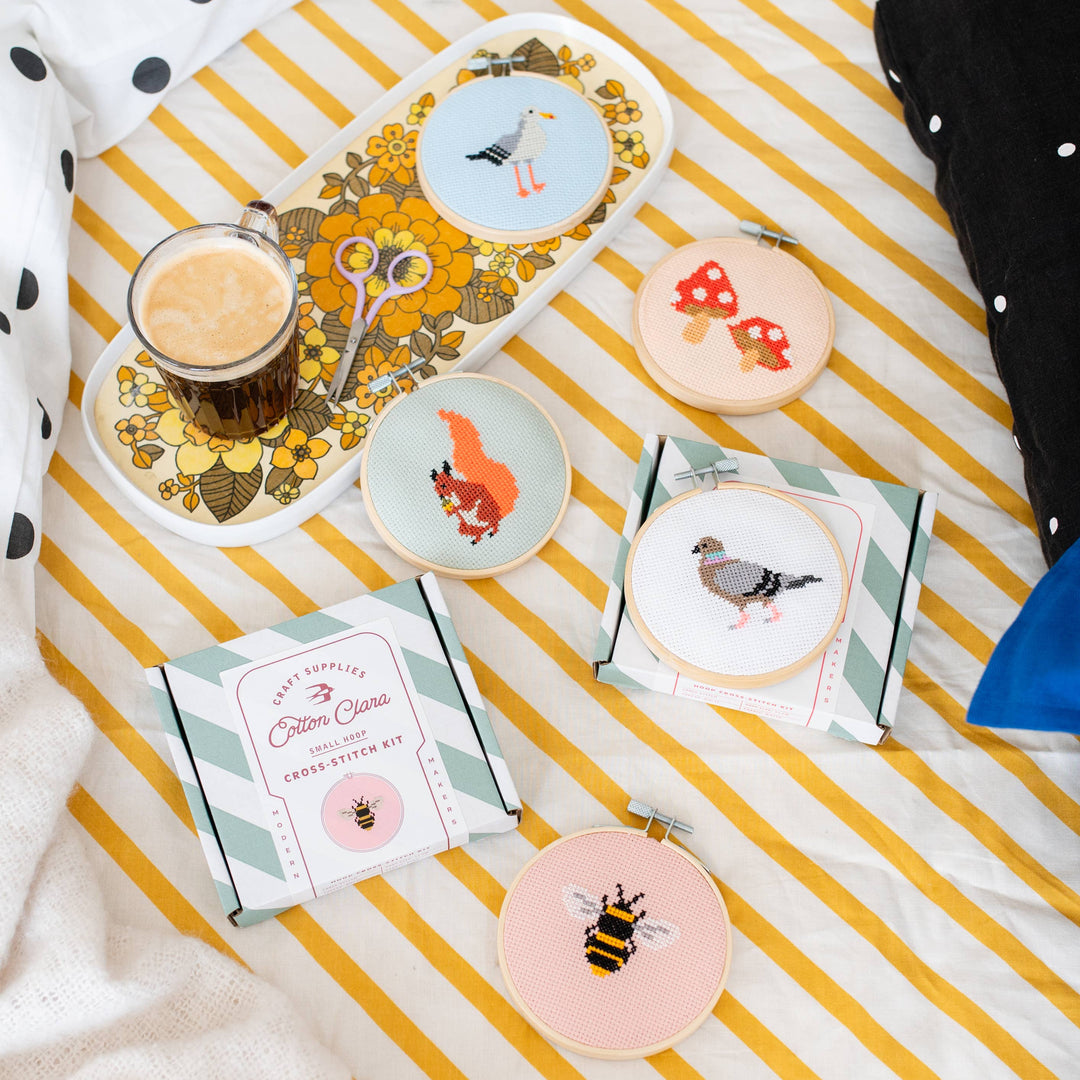 Beginner Bumble Bee Cross Stitch Kit