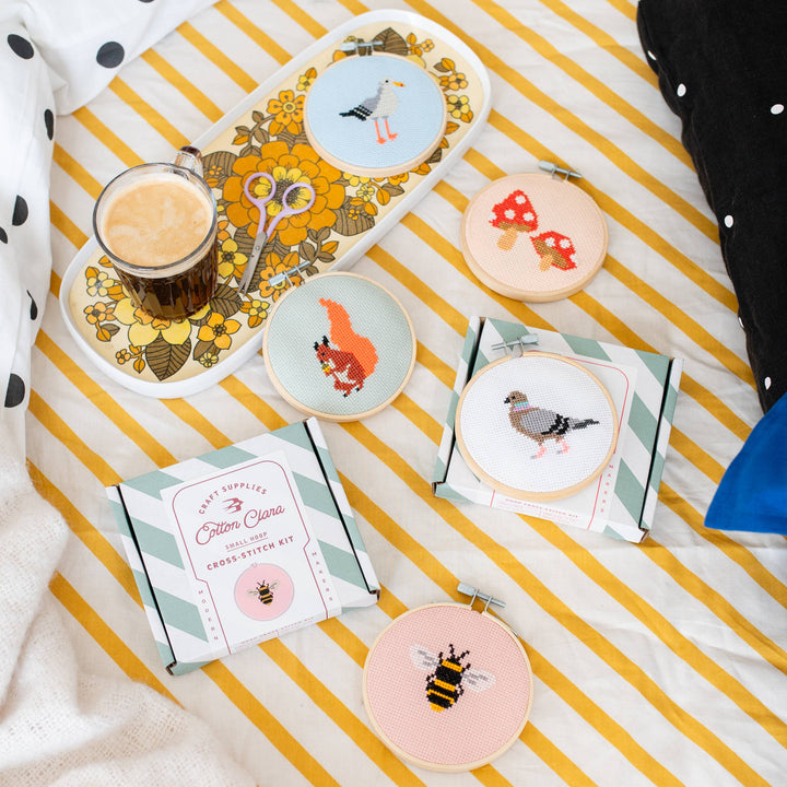 Beginner Bumble Bee Cross Stitch Kit