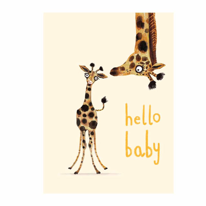Hello Baby Giraffe Greeting Card