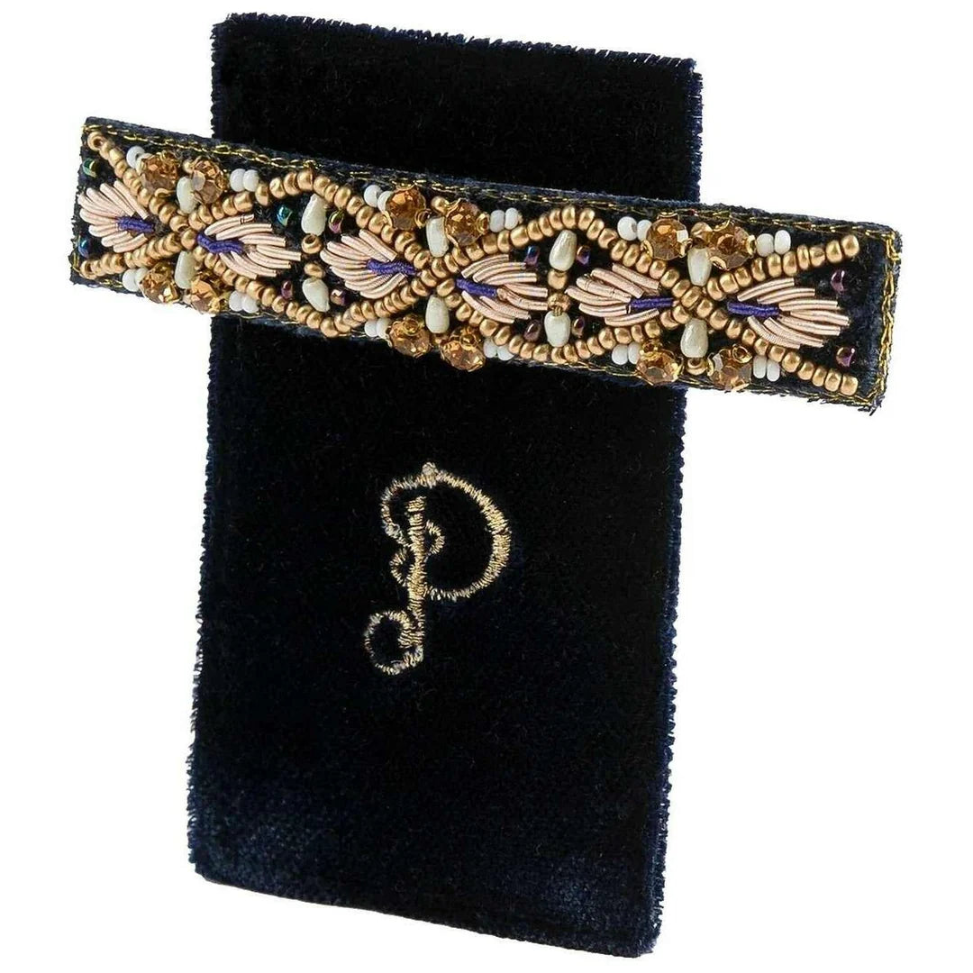 Midnight Pearl (Navy) Single Hair Barette