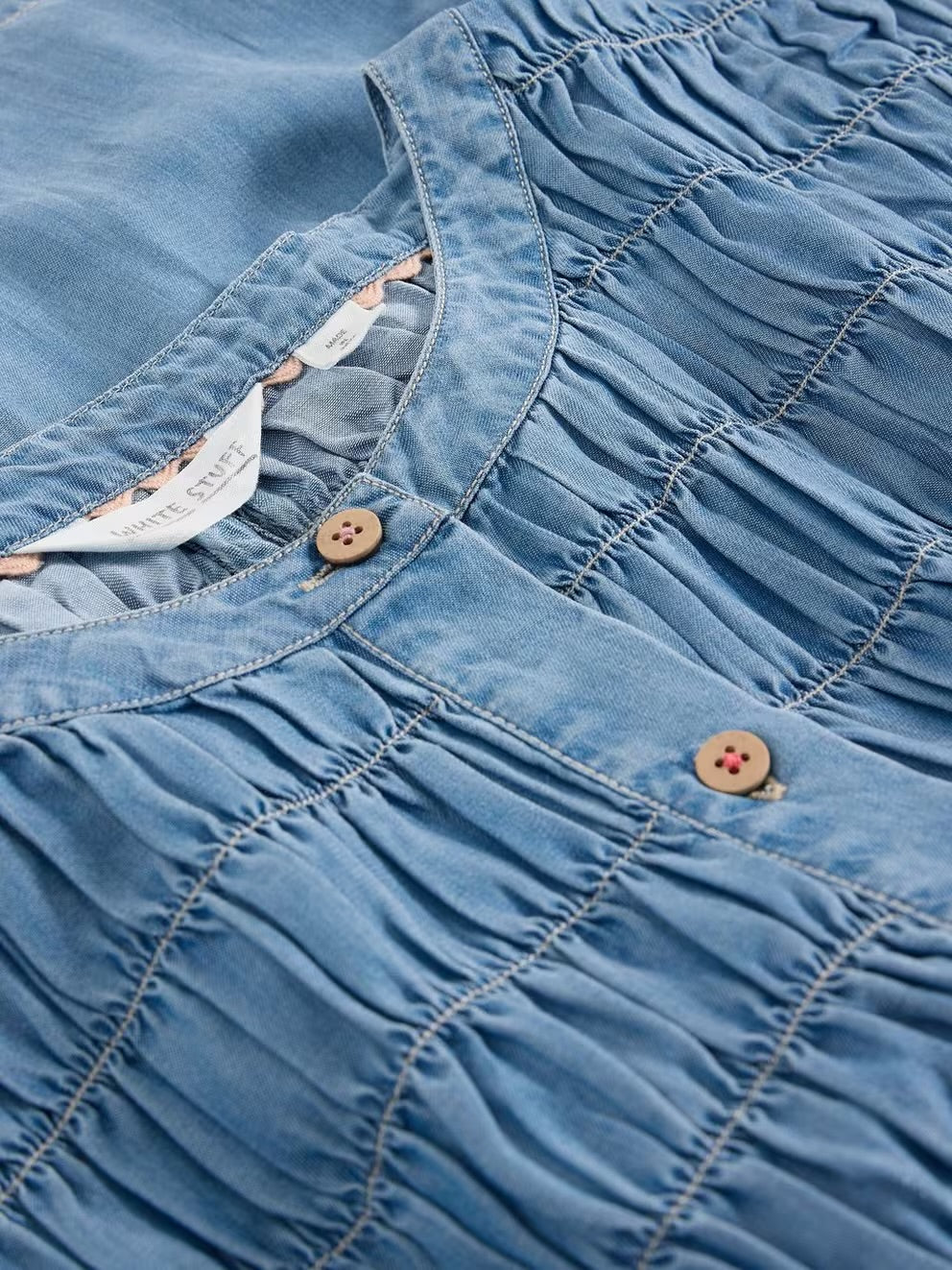 TAMMIE CHAMBRAY SHIRT MID DENIM