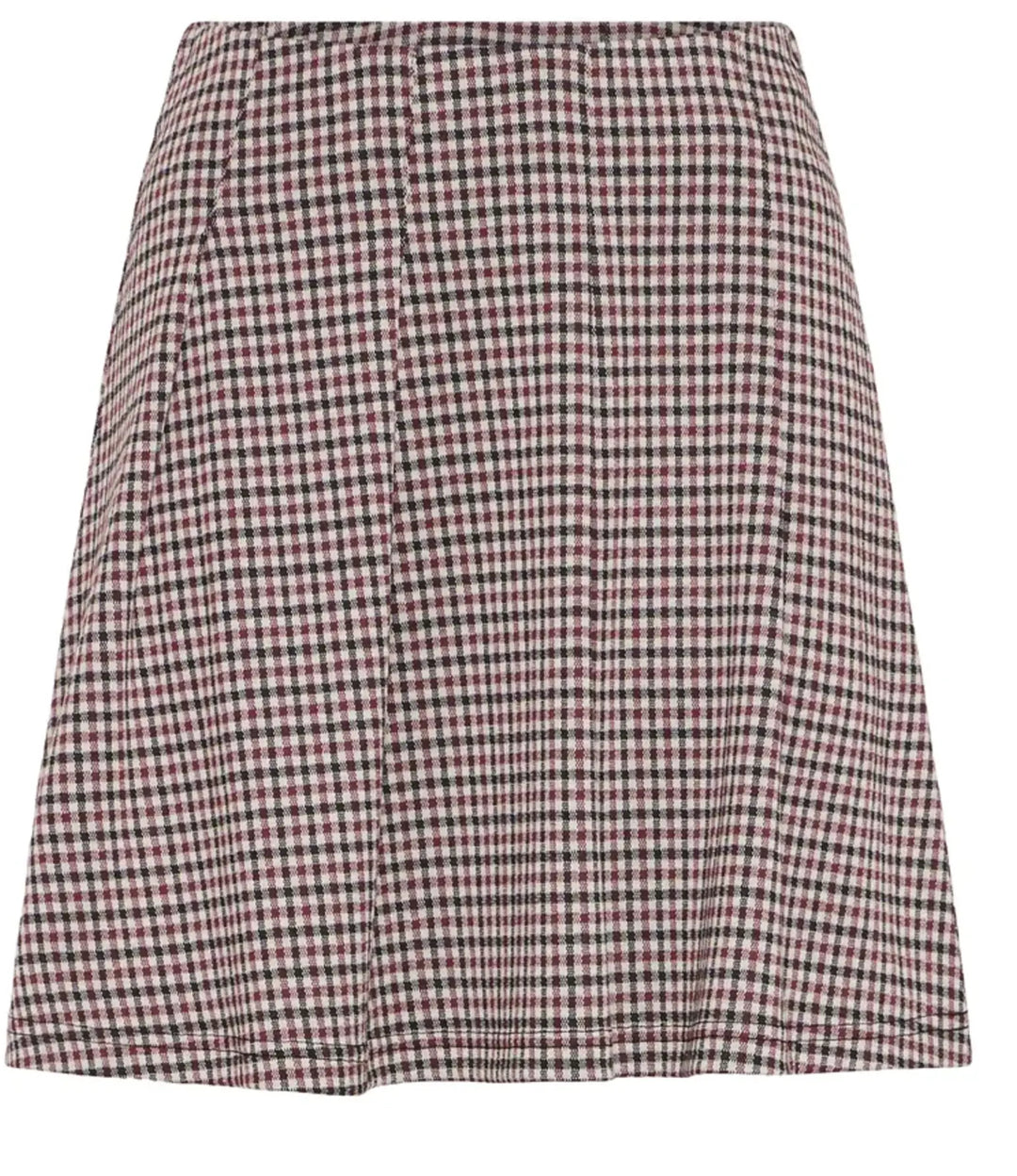 PORT ROYALE CHECK ROWAN PLEAT SKIRT
